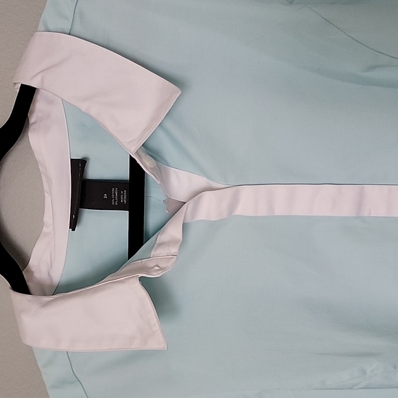 Lane Bryant Sweet Twee Pastel NWT size 24 button down long sleeve blouse - Picture 3 of 6